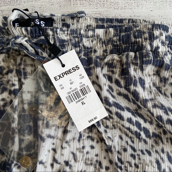 EXPRESS High Waisted Animal Print Maxi Skirt - Picture 6 of 10